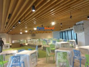 Space Matrix Wooden Baffles a