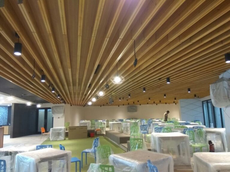 Wooden acoustic baffles​