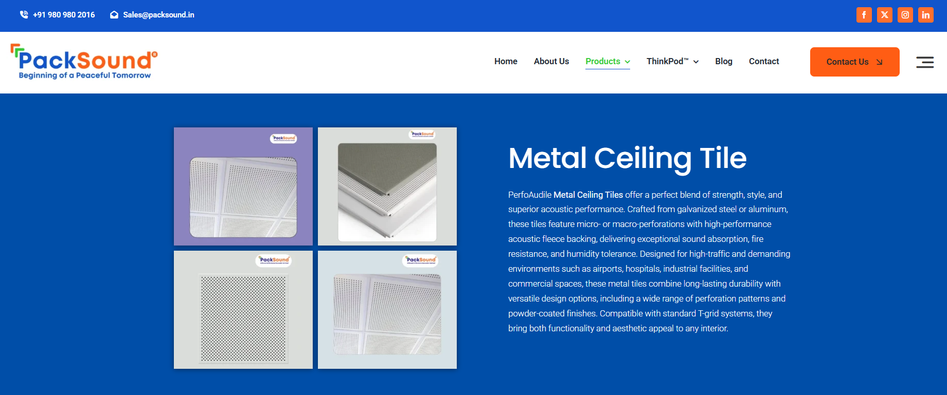 metal ceiling tiles