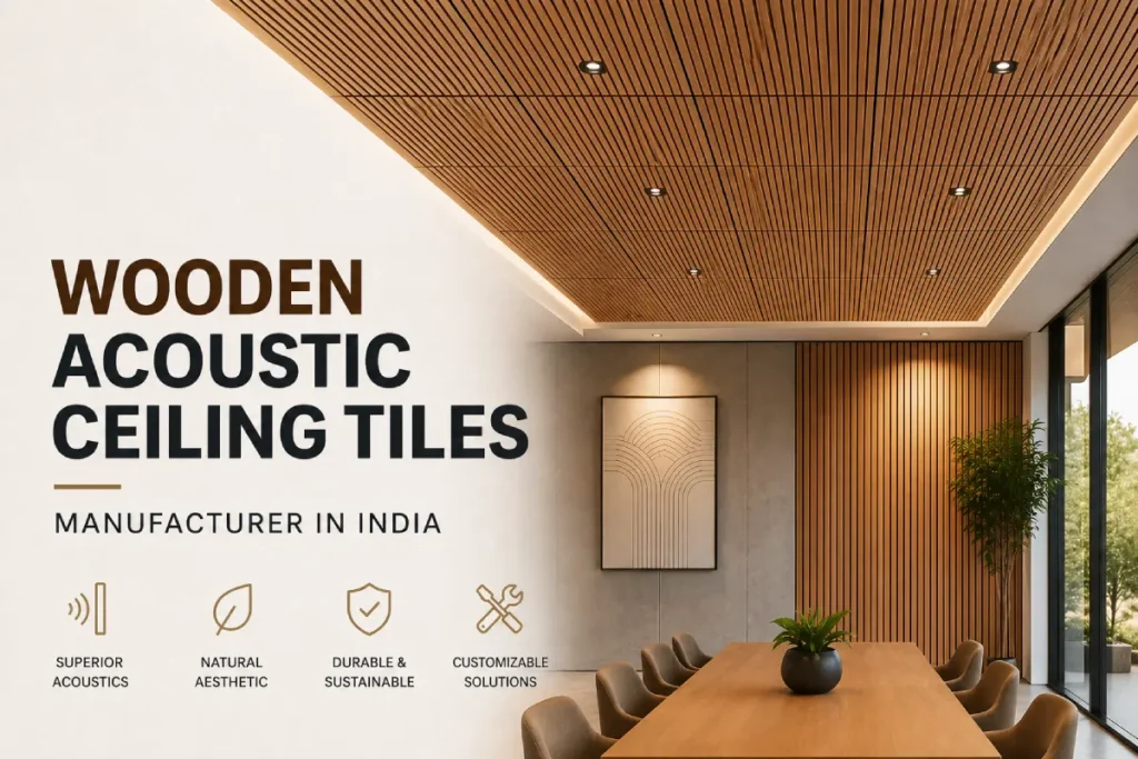 Wooden Acoustic Ceiling Tiles