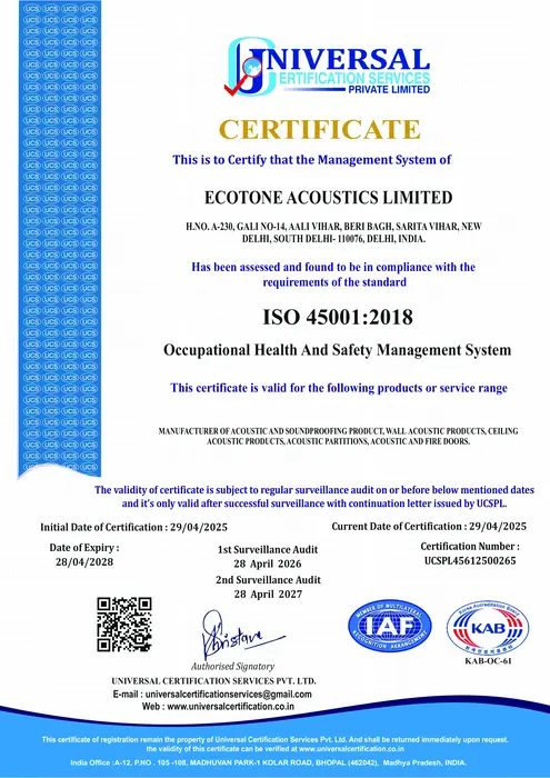 2545-265 ECOTONE ACOUSTICS LIMITED