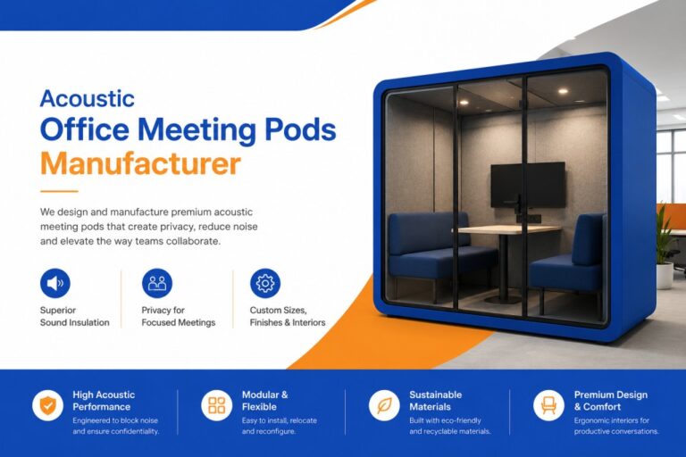 Top Acoustic Office Meeting Pods Manufacturer in India 1 Acoustic Office Meeting Pods