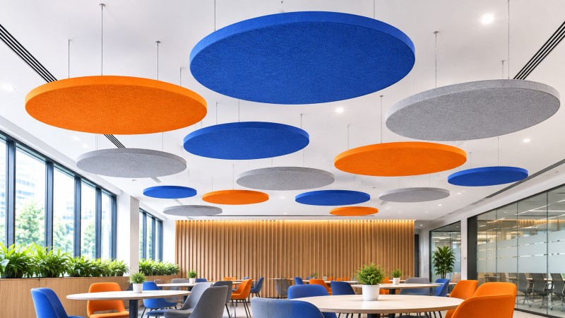 Suspended Acoustic Clouds for Auditorium Ceiling