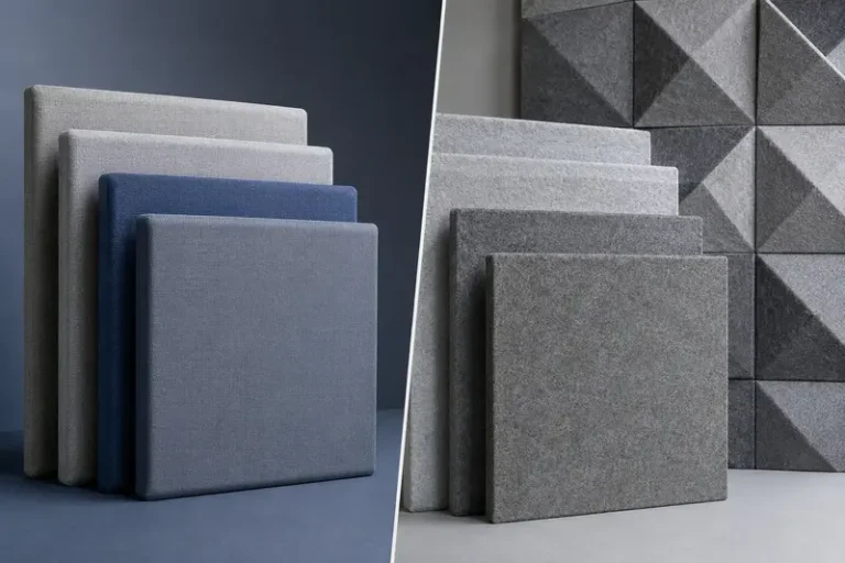 Fabric Wrapped vs PET Felt Acoustic Panels: Which Is Better? 4 Fabric Wrapped vs PET Felt Acoustic Panels