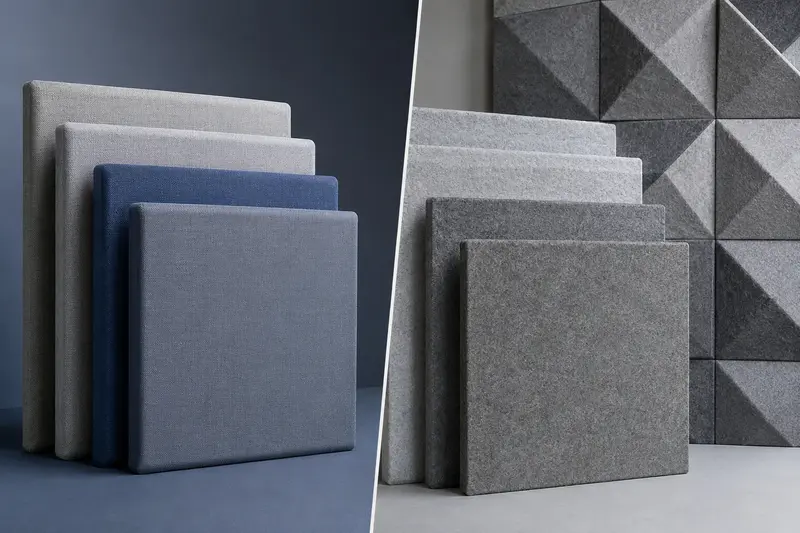 Fabric Wrapped vs PET Felt Acoustic Panels