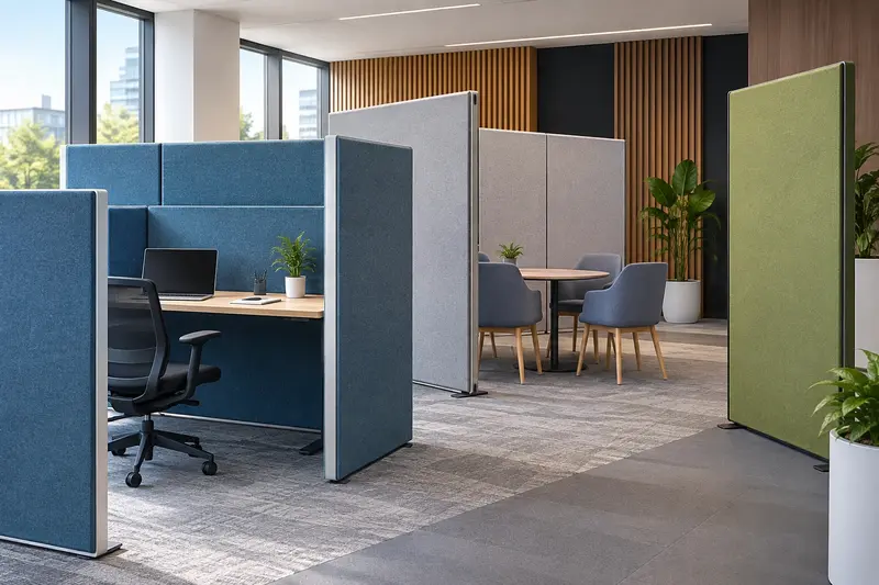 Acoustic partition system supplied by Ecotone