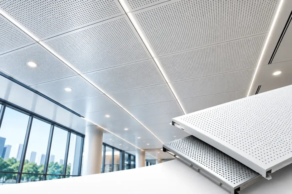 Micro Perforated Metal Ceiling Tiles for Noise Control 1 micro perforated metal ceiling tiles, perforated metal ceilings, metal ceiling tiles, micro perforated ceiling tiles, perforated metal ceiling tiles, metal ceiling, metal ceilings, micro perforated panels, perforation options, ceiling micro perforation, ceiling perforations, custom micro perforated ceiling, custom perforations, custom perforated panels, custom metal ceiling panels, perforated wall panels, metal wall panels, ceiling and wall panels, perforation patterns, metal perforation patterns, standard perforations, premium perforations, custom perforation options, rectangle staggered perforation, rectangle straight micro perforation, round staggered perforation, round straight perforation, square staggered perforation, square straight perforation, oblong staggered perforation, architectural metal ceilings, decorative metal ceiling panels, commercial metal ceilings, commercial ceiling panels, metal ceiling design, perforated ceiling design, custom ceiling tiles design,