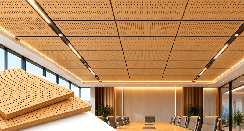 Micro Perforated Wooden Ceiling Tiles, micro perforated wooden slats manufacturer, perforated wooden slats acoustic wall panels manufacturer, perforated wooden slat panels, perforated wooden acoustic panels, wooden acoustic panels