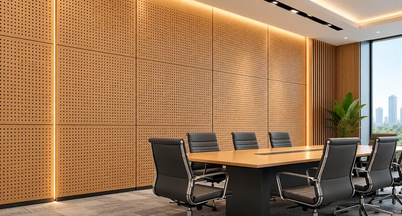 Perforated Acoustic Wall Panels for Offices and How Do They Work? 1 Perforated Acoustic Wall Panels for Offices perforated acoustic wall panels, perforated wood panels, perforated acoustic panel, perforated wood acoustic panels, acoustic perforated wood panels, perforated wood acoustic wall panels