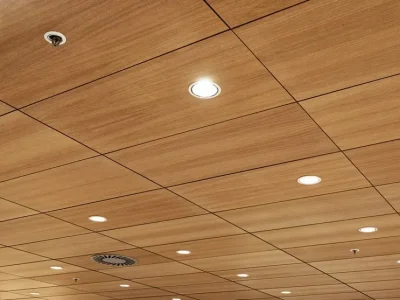 Perforated wooden slats
